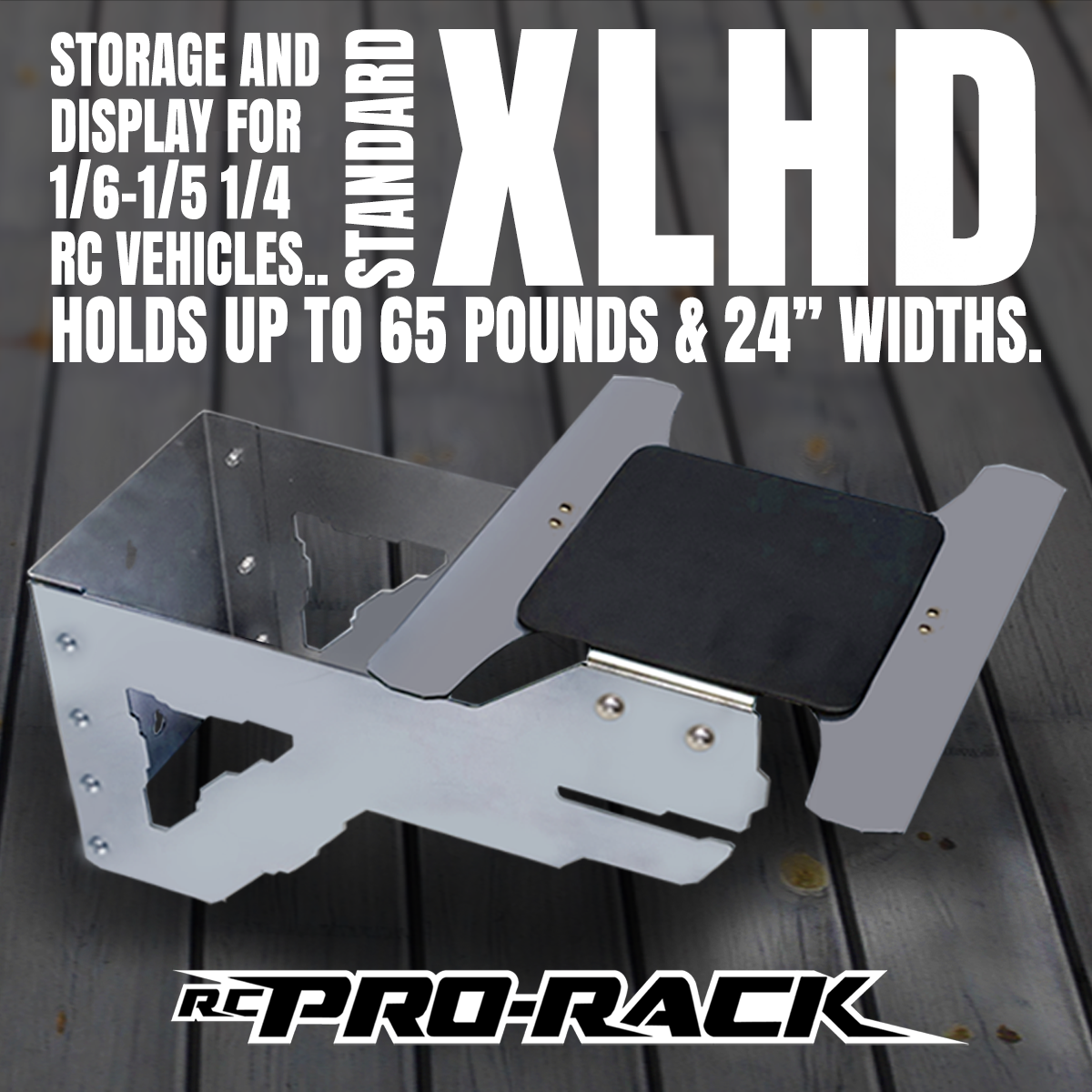 RC PRO RACK XLHD WALL STORAGE AND DISPLAY RACK 1/8-1/5 SCALE