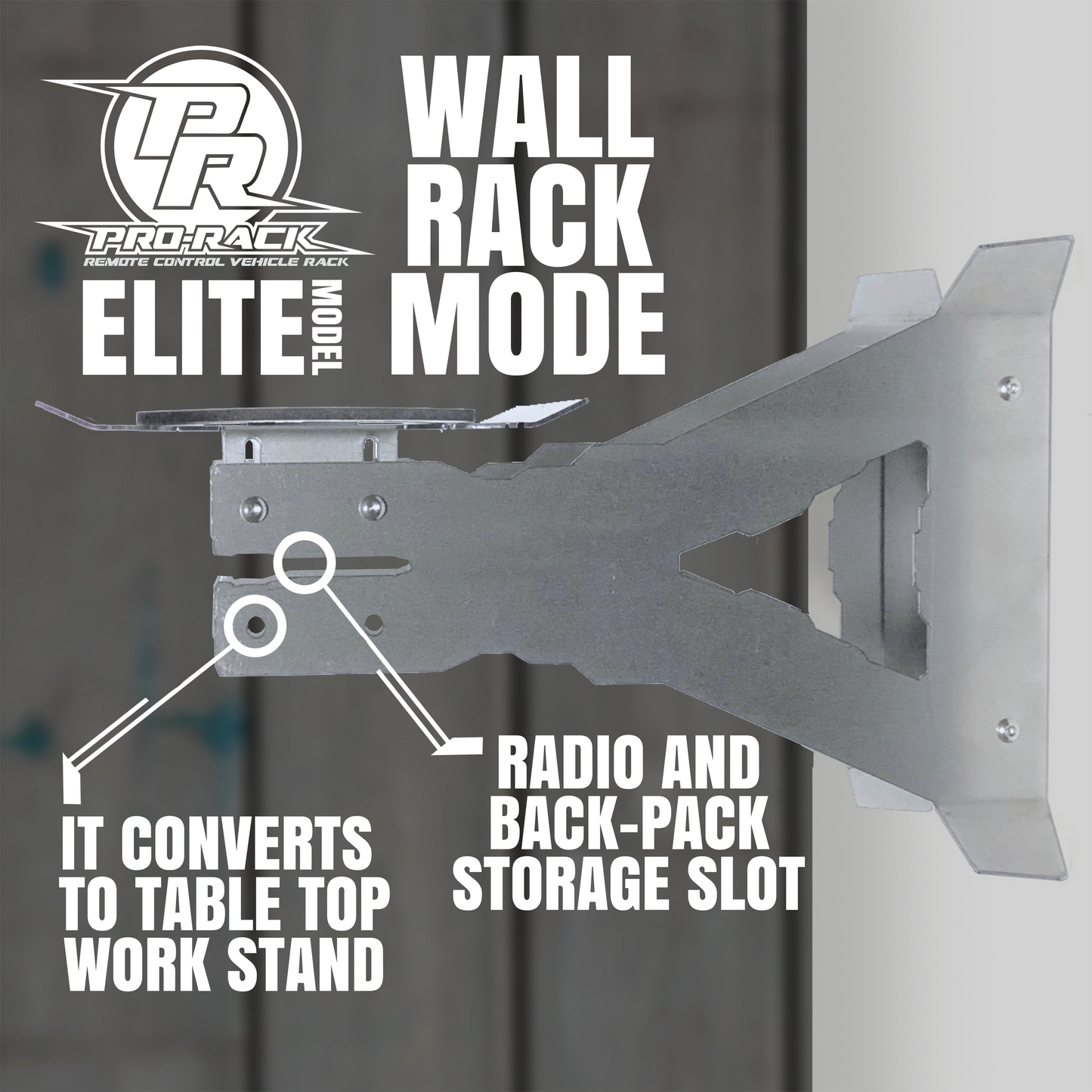 RC PRO RACK ELITE 1/10 STORAGE / DISPLAY RACK / WORK STAND