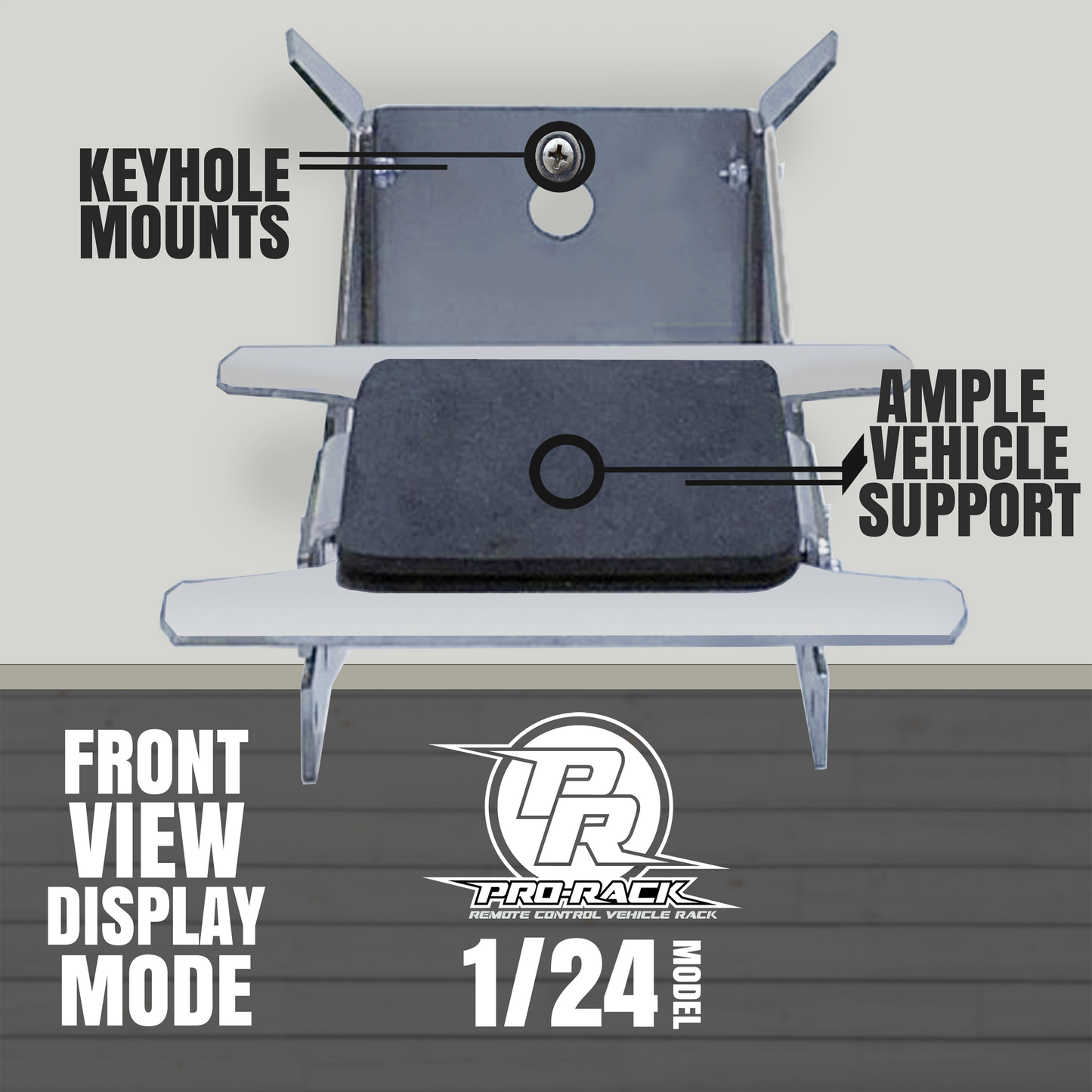 RC PRO RACK MINI ELITE 1/24 SCALE WALL STORAGE/TABLE STAND