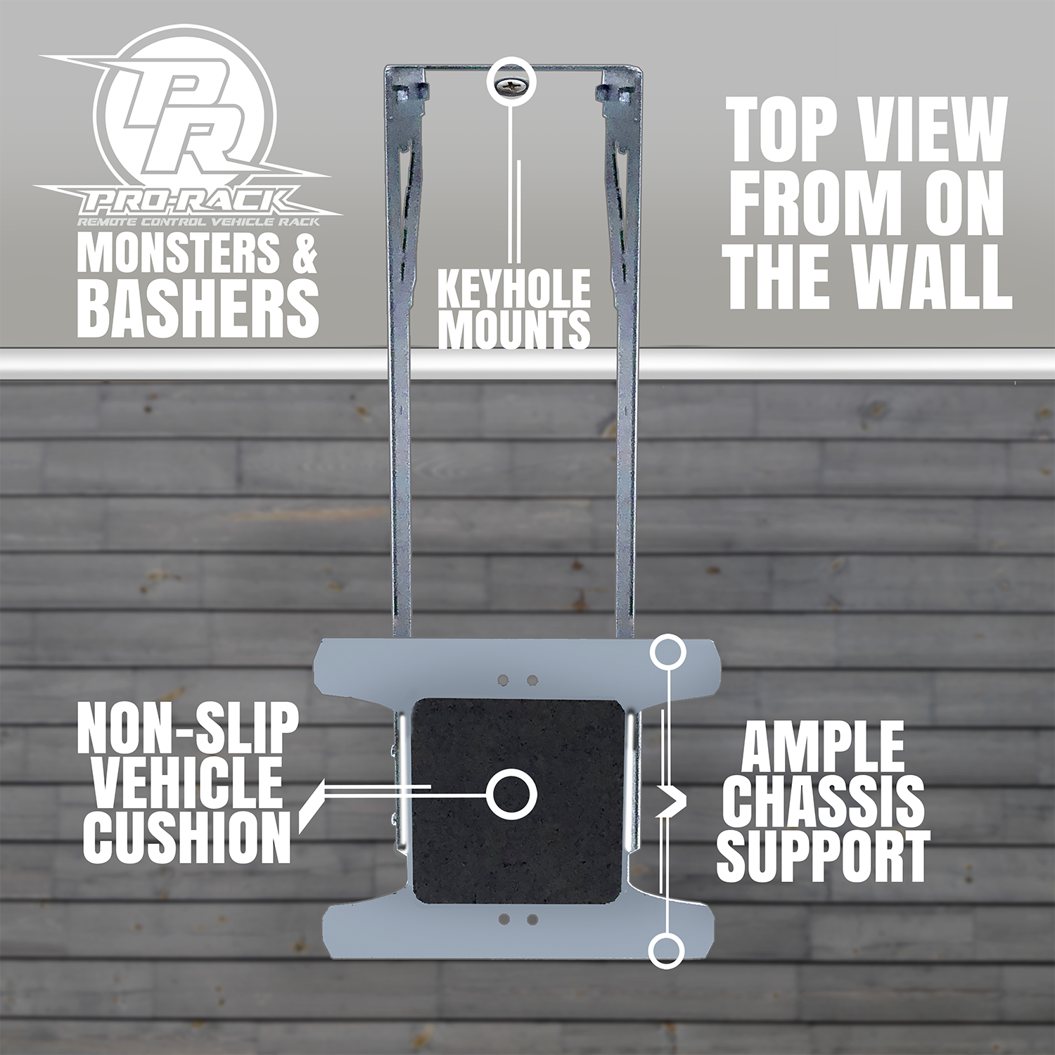 RC PRO RACK 1/10-1/8 SCALE BASHER & MONSTER TRUCK WALL RACK – rcprorack