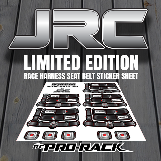SCALE 5 POINT RACE HARENESS / SEAT BELT STICKER SET