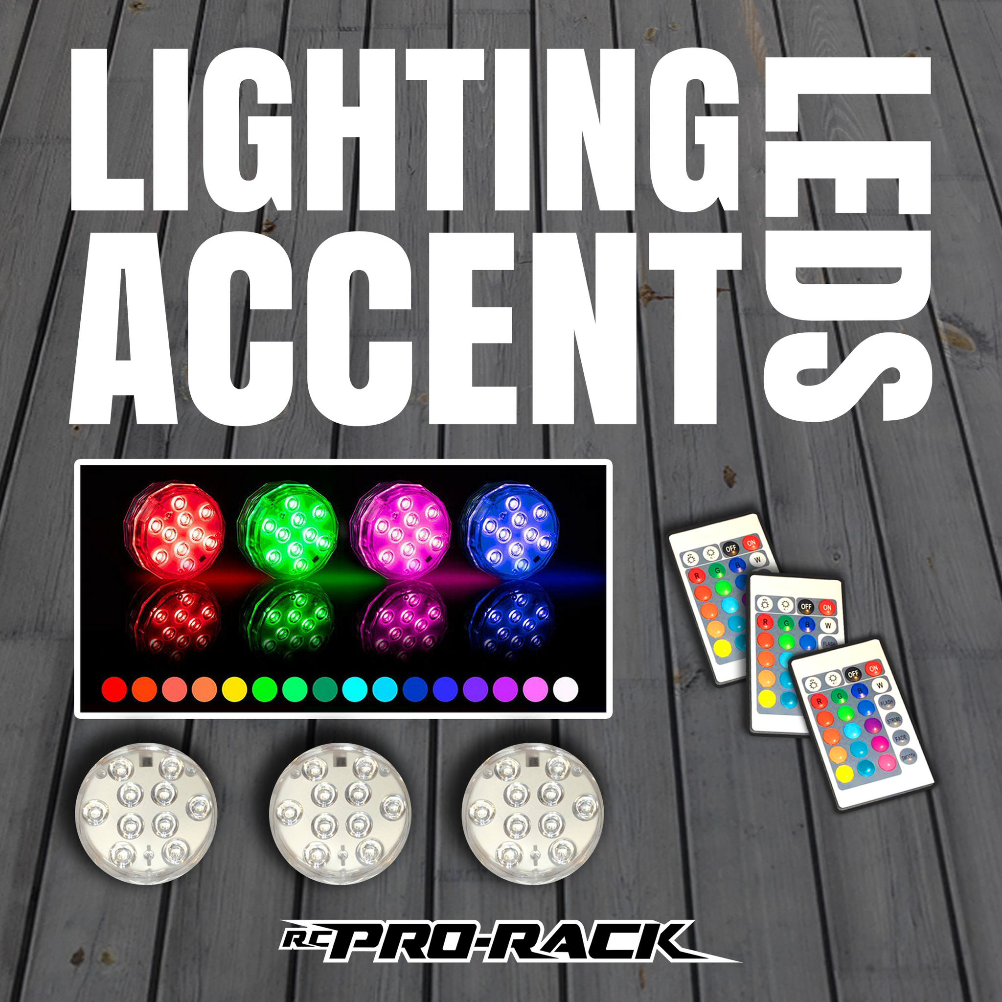 RC PRO RACK MULTI COLOR LED WITH REMOTE – rcprorack