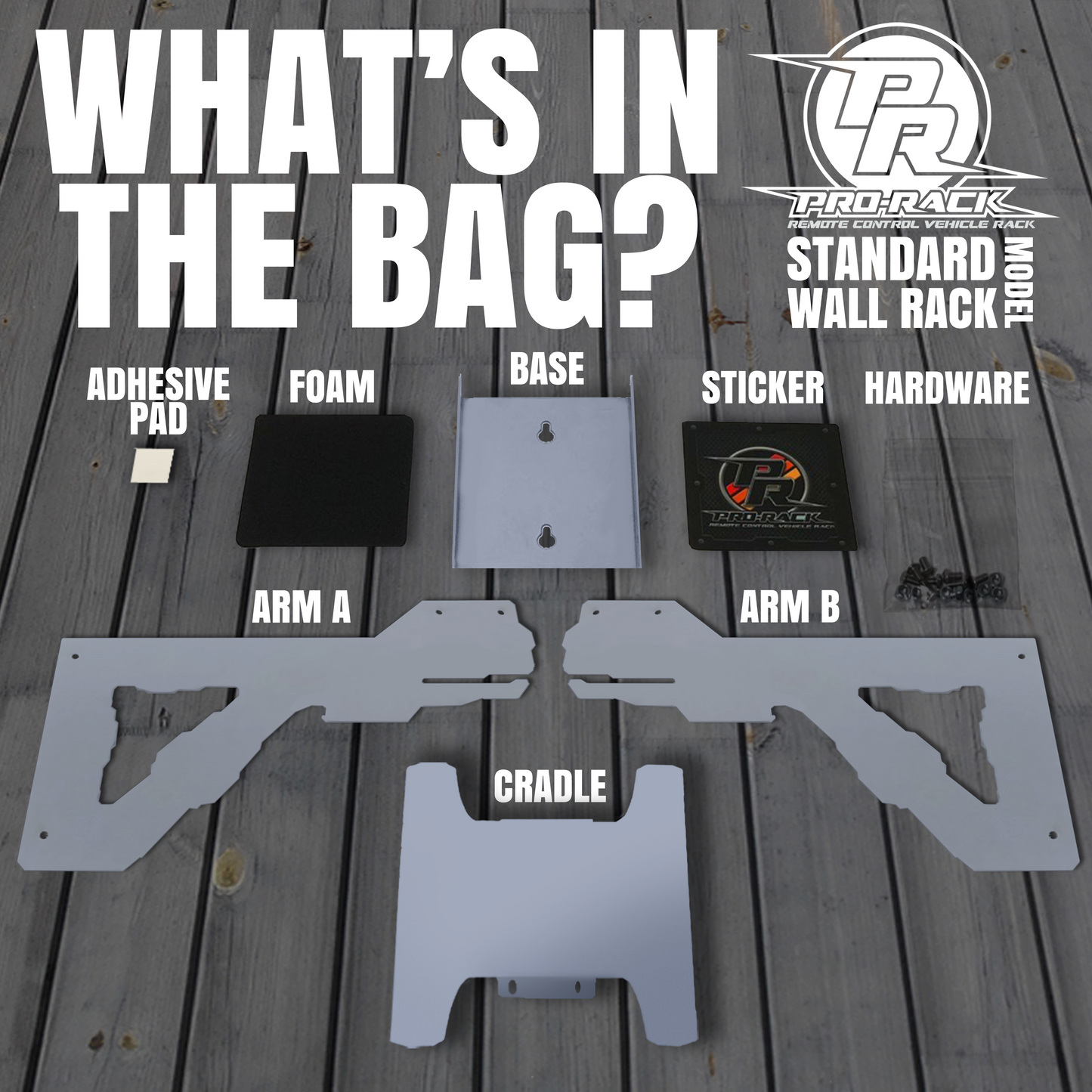 RC PRO RACK 1/10 STANDARD WALL MOUNTED STORAGE & DISPLAY RACK – rcprorack