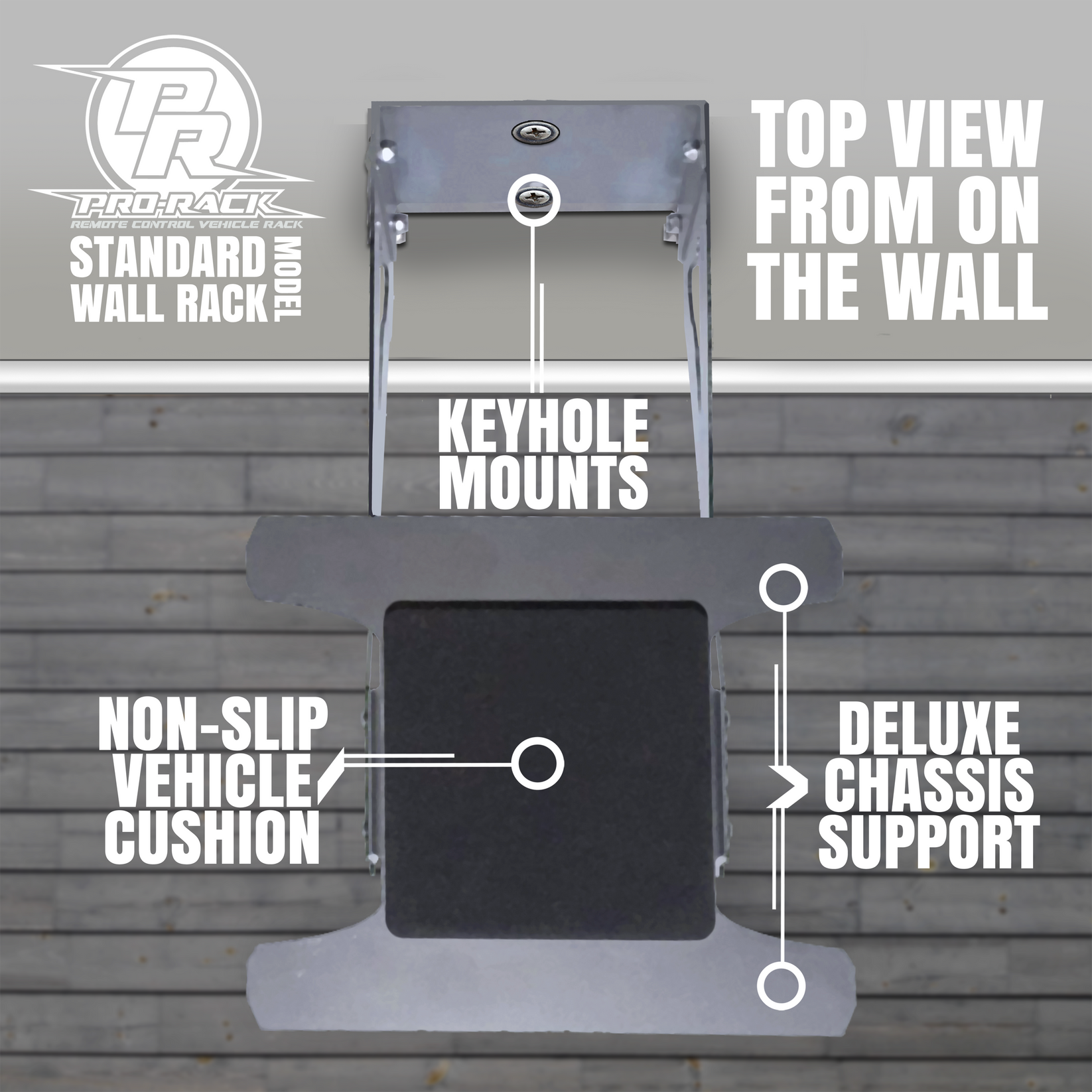 RC PRO RACK 1/10 STANDARD WALL MOUNTED STORAGE & DISPLAY RACK – rcprorack